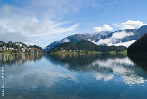 Stunning St Moritz Lake  Switzerland