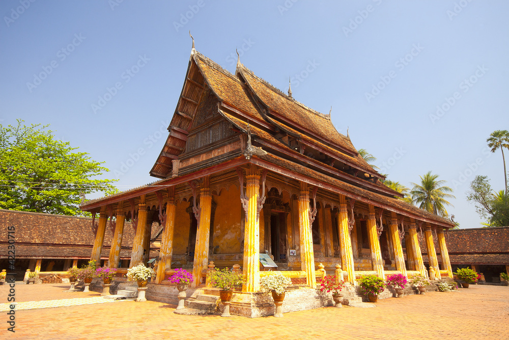 Buddhist wat Sisaket in Vientiane, Laos Buddhist wat Sisaket in Vientiane, Laos