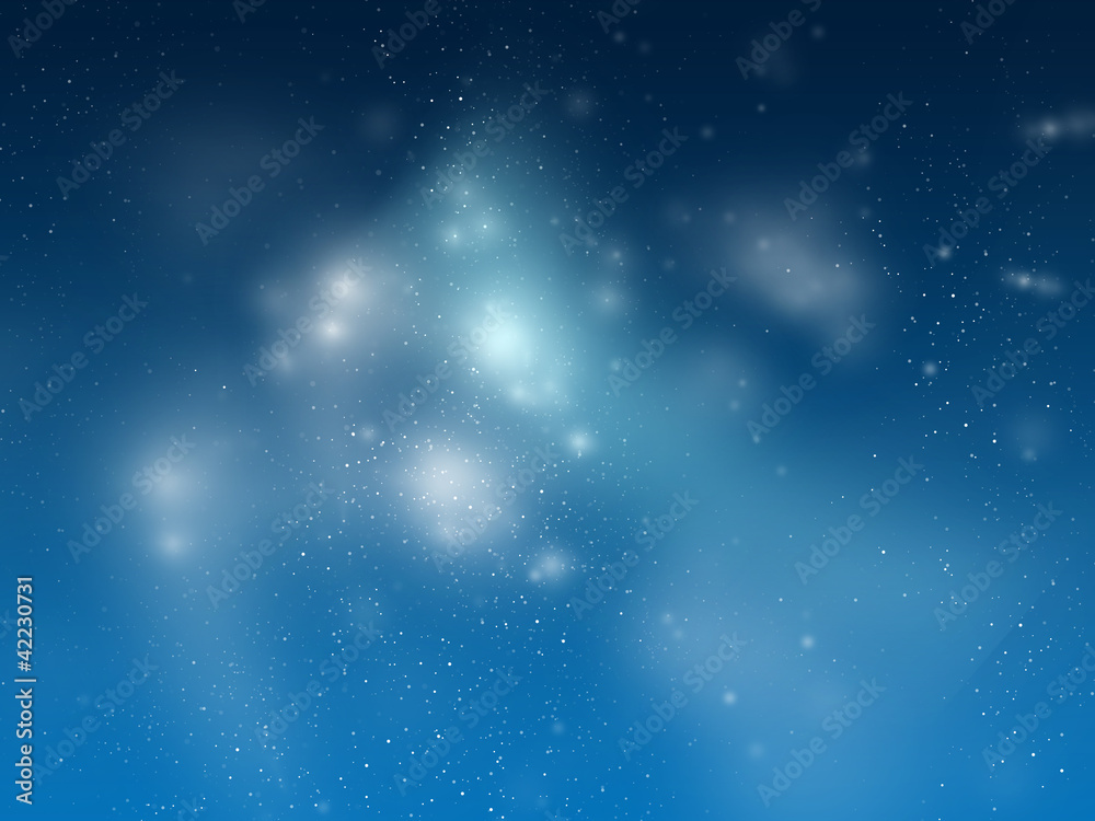 Universum / Space / Star, blue background