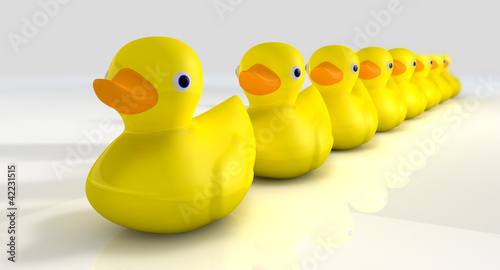 Фотография Get All Your Rubber Ducks In A Row