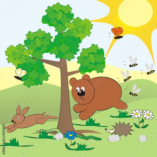 bear and hare