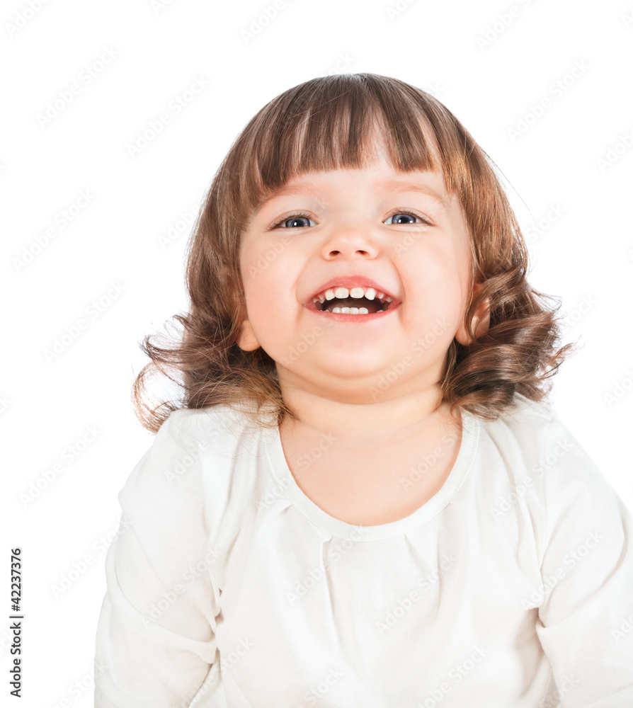 Beautiful little girl laughing Beautiful little girl laughing
