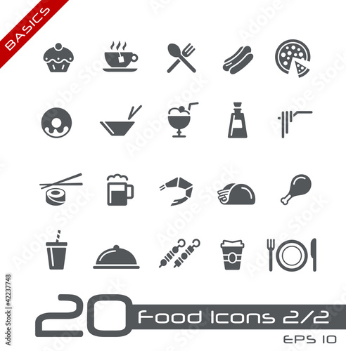 Food Icons - Set 2 of 2 // Basics