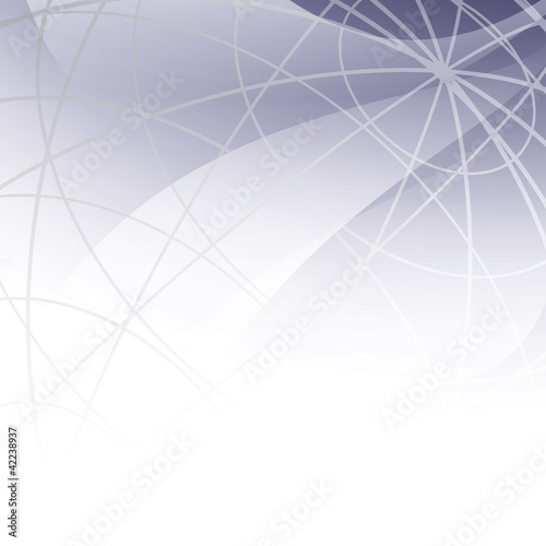 gray and white abstract background with meridians - vector