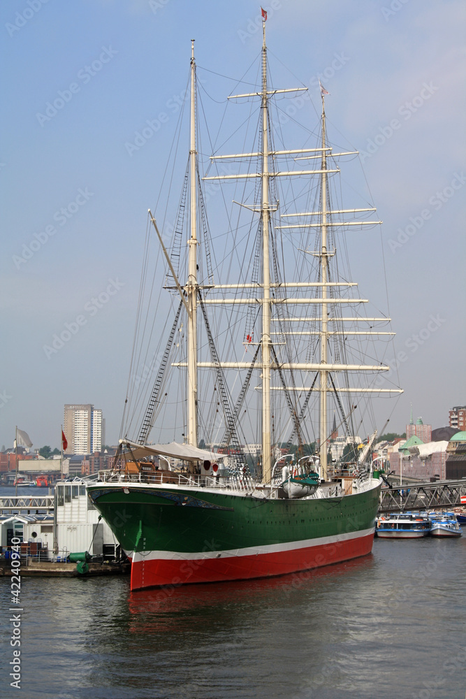 Ship Rickmer Rickmers in Hamburg