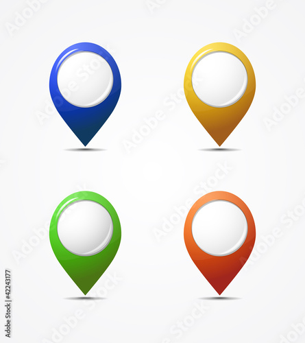 Free Download Vector map pointer icons - GFXLoad