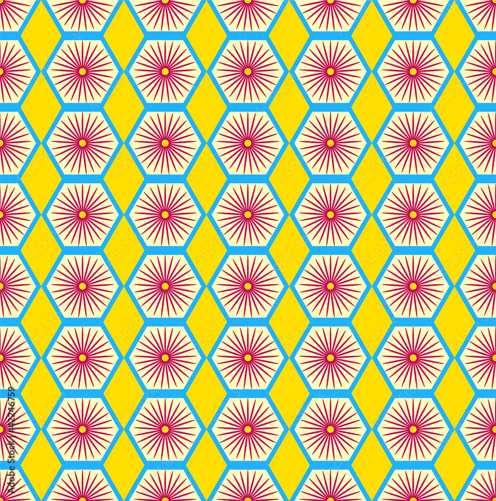 Seamless texture of a hexagon Seamless texture of a hexagon