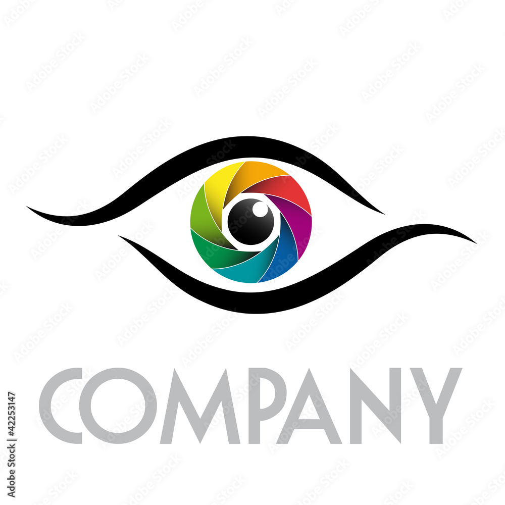 Logo rainbow eye, iris # Vector Stock Vector | Adobe Stock