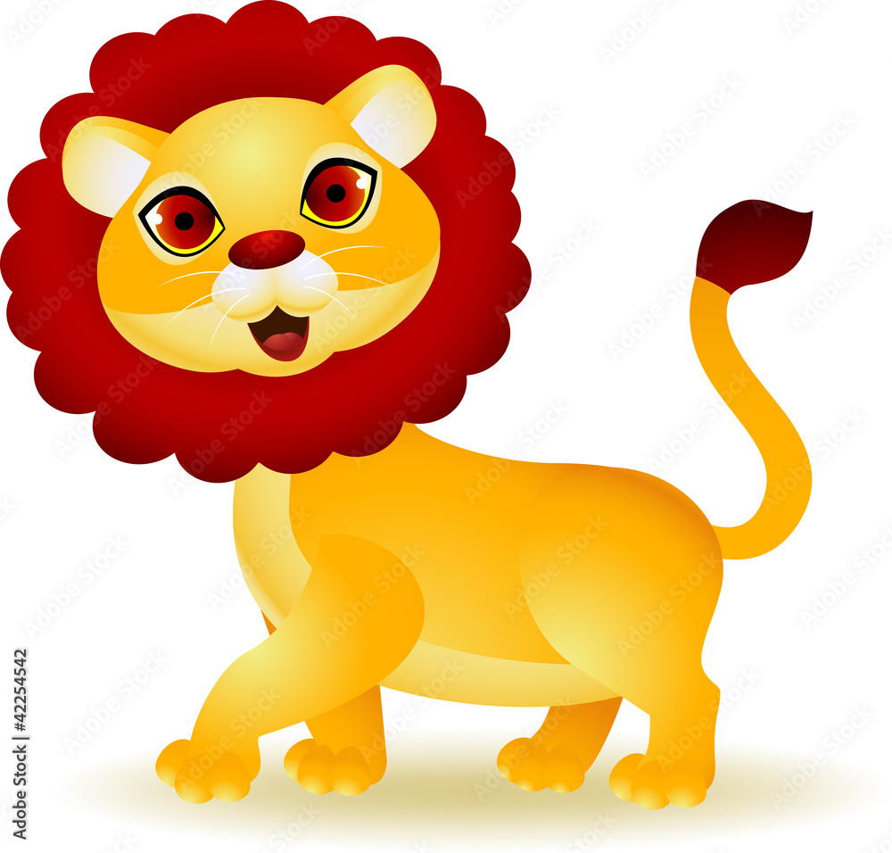 Obraz premium Funny Lion cartoon