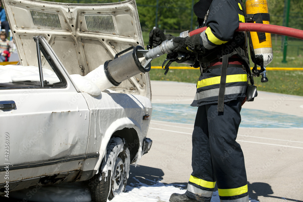 Fototapeta premium szkolenie strażackie
