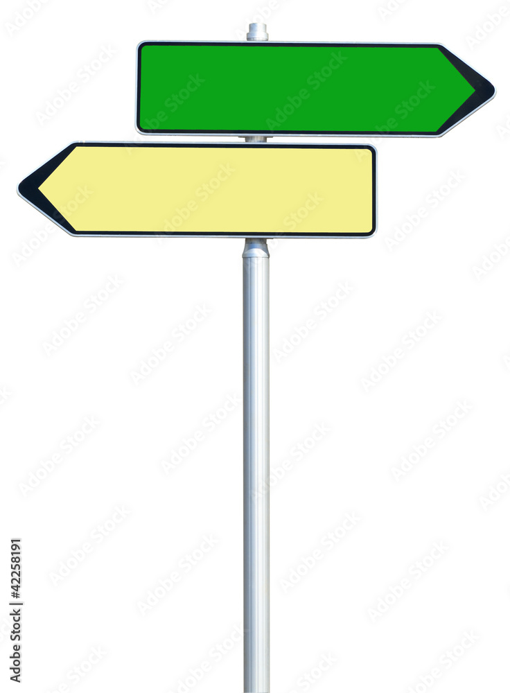 panneaux directionnels opposés bicolore panneaux directionnels opposés bicolore