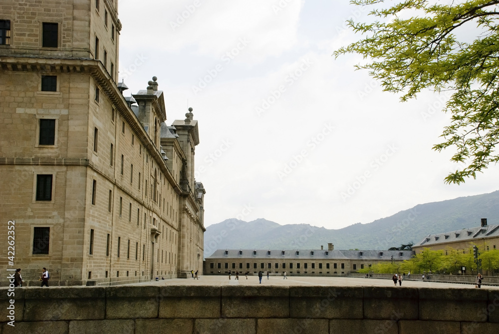 Obraz premium El Escorial, The Royal Seat of San Lorenzo, Madrid, Spain