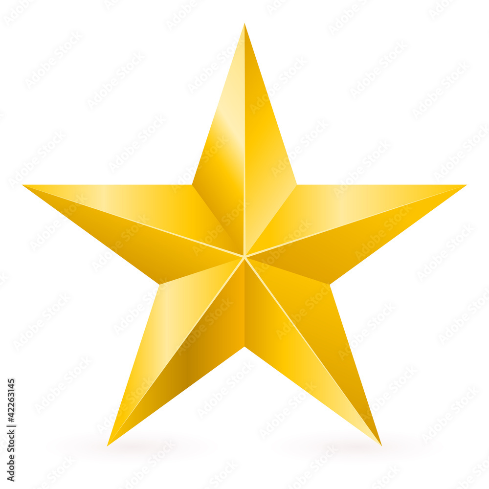 Fototapeta premium Shiny Gold Star