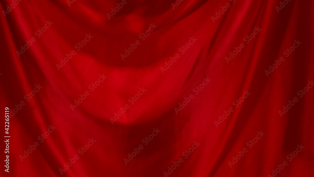 Red velvet fabric, Slow Motion Red velvet fabric, Slow Motion
