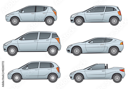 Neutrale Autos, grau