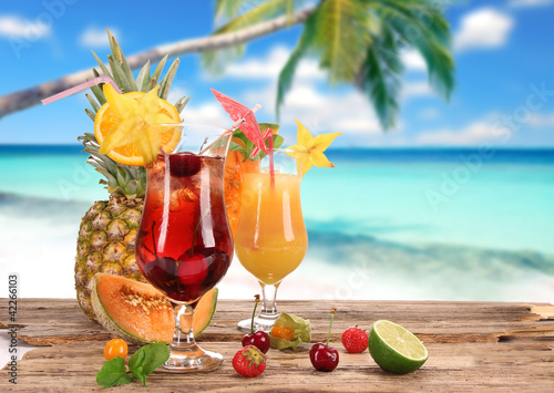 Cocktails on the beach