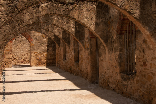 Arches in San Jose Mission in San Antonio, Texas