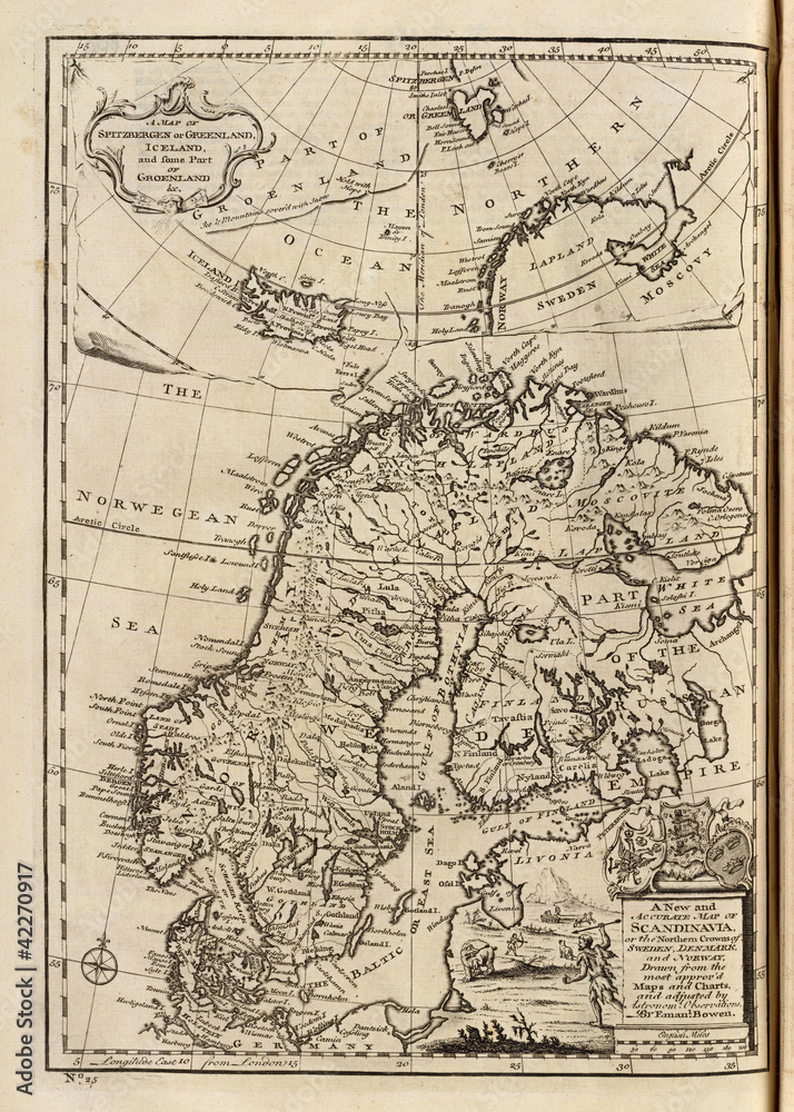 Obraz premium old map