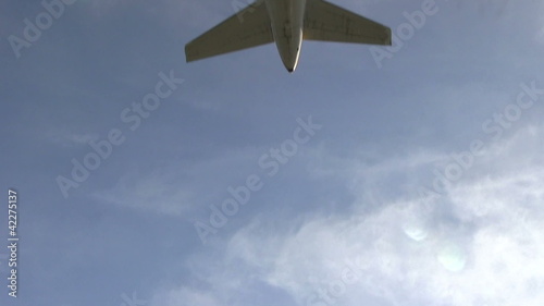 Plane passing overhead