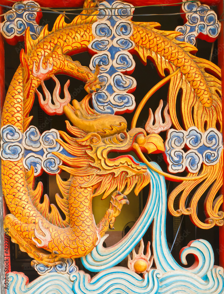 Fototapeta premium gold dragon