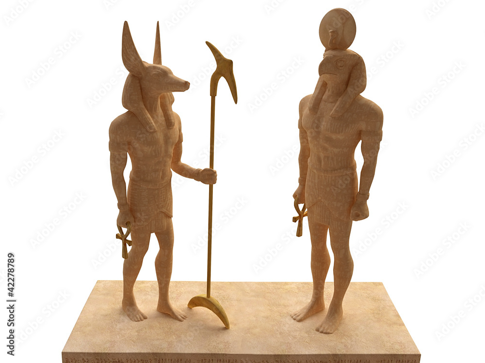 Anubis And Horus Statue