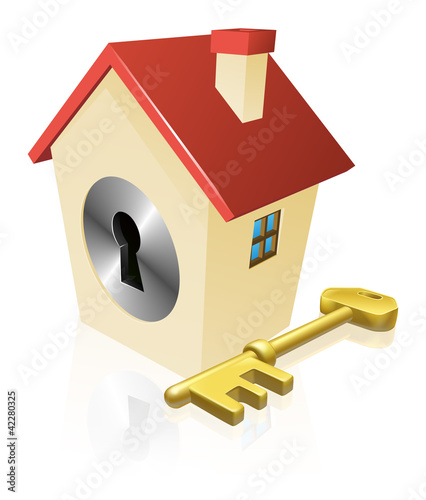 House keyhole key concept