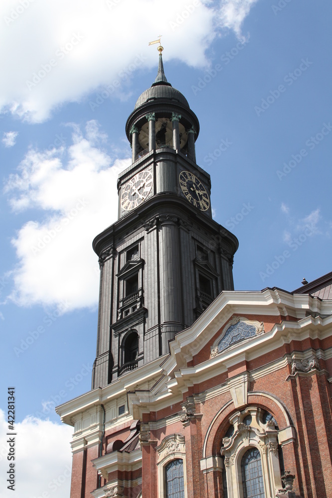 Obraz premium sankt michaels kirche hamburg