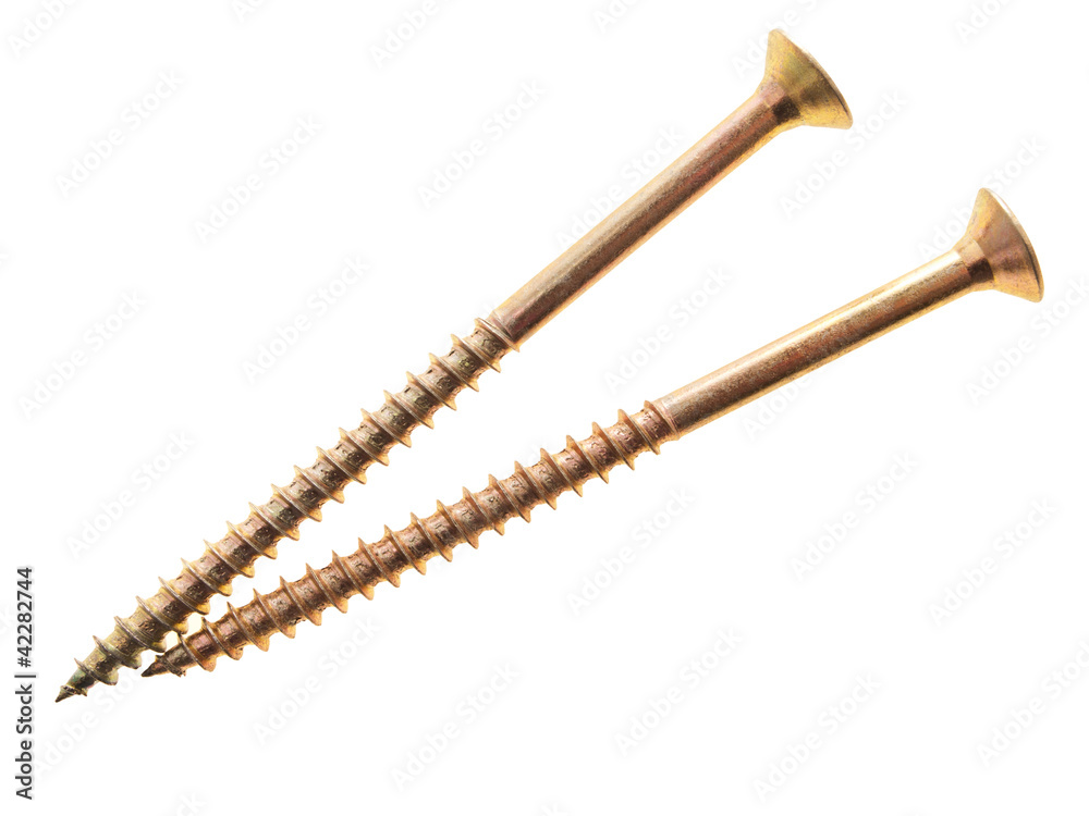 A pair of screw.