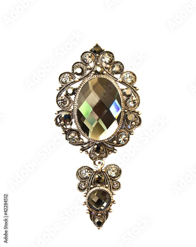 Brooch isolated Fototapete