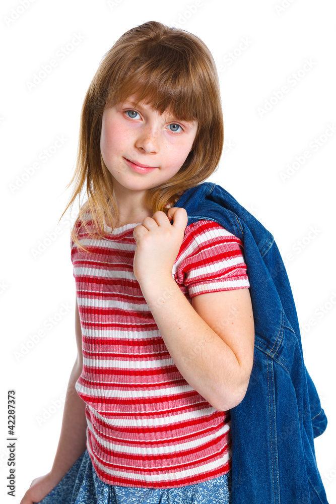 Young model in colorful dress Young model in colorful dress