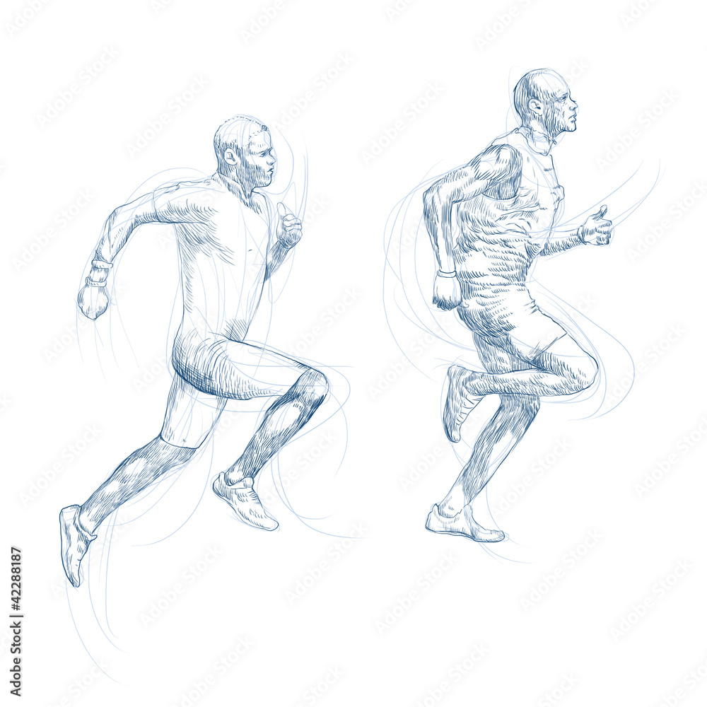 Fototapeta premium marathon (this is original sketch)