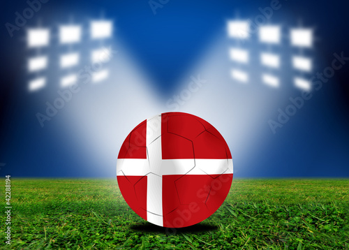 Denmark  soccer  ball in European