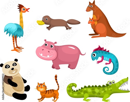 vector animals set