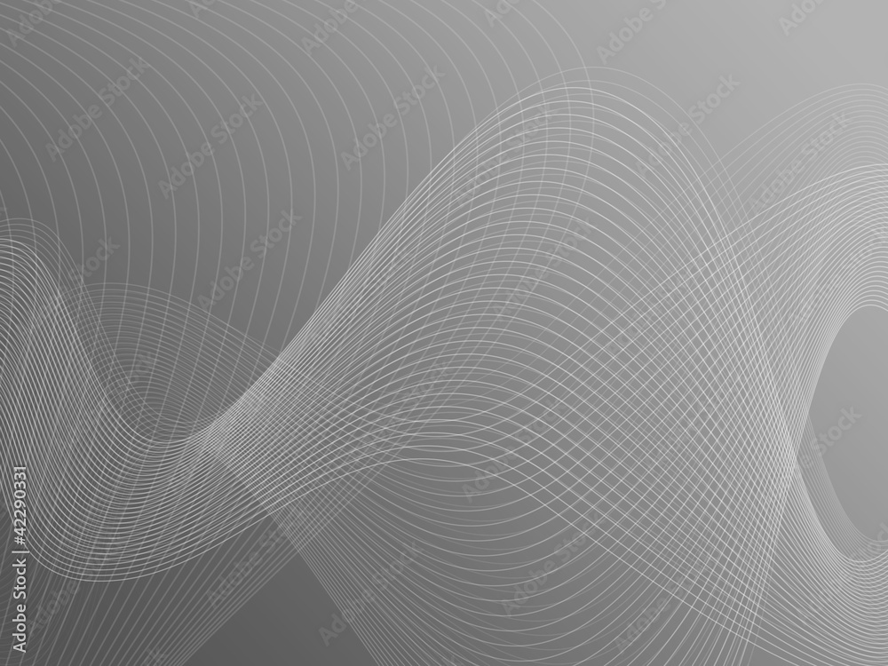 Fototapeta premium Mesh Waves dark gray background Carassi 5