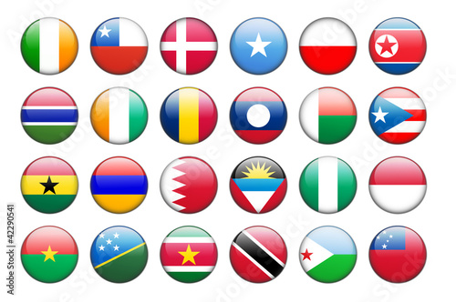national flag vector icons 2