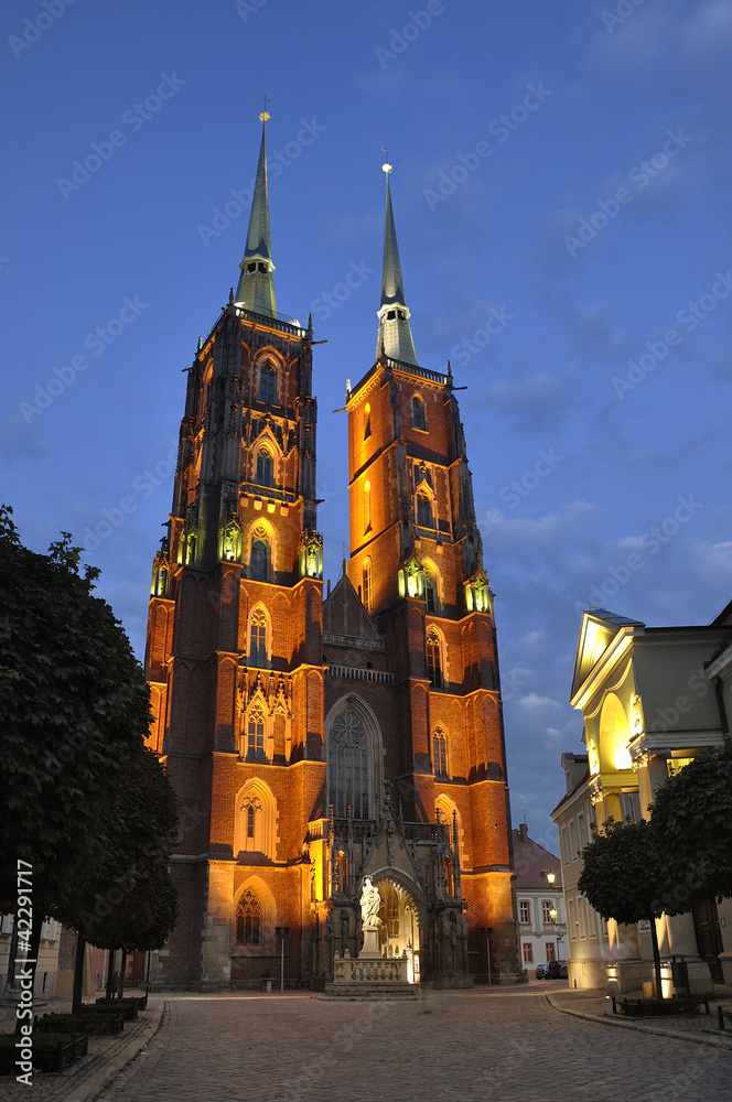 Fototapeta premium Ostrow Tumski in Wroclaw. Poland