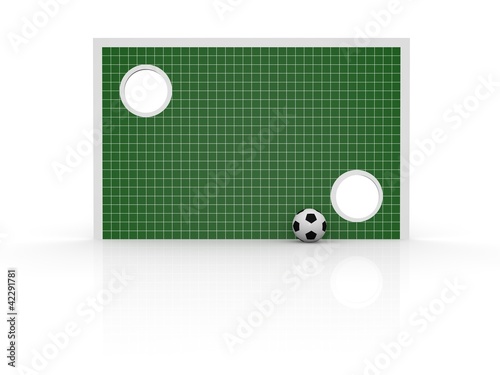 Torwand mit Fussball