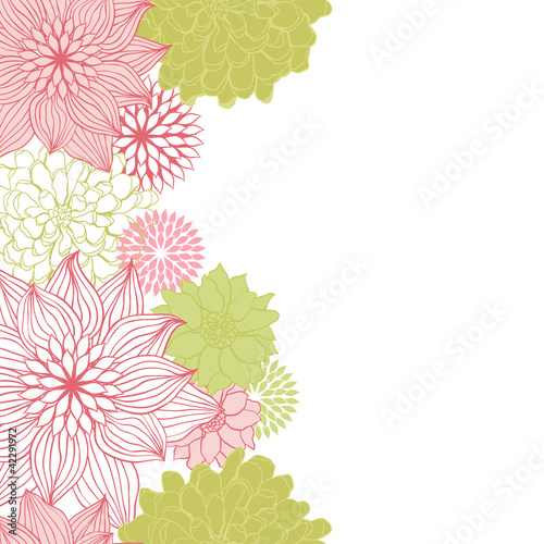 Wallpaper Mural Abstract floral background. Vector flower element for design. Torontodigital.ca
