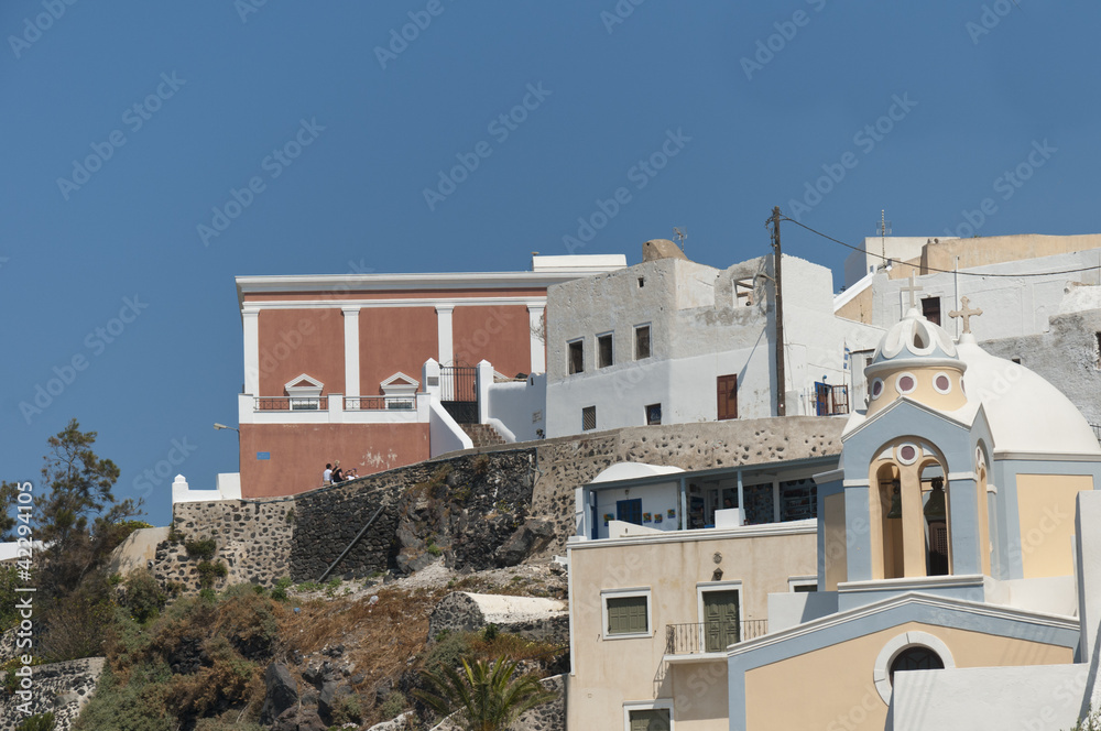 Fira the capital of the island of Santorini Cyclades Greece