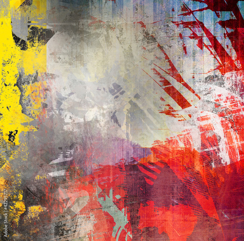 Graffiti wall colorful painting