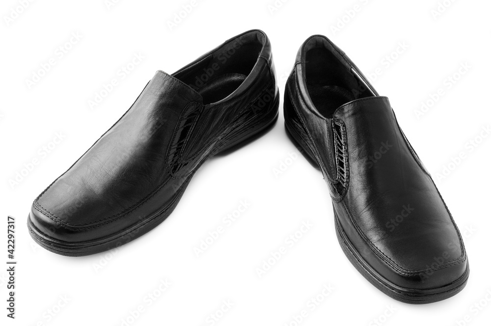 Man's shoes isolated on white Man's shoes isolated on white