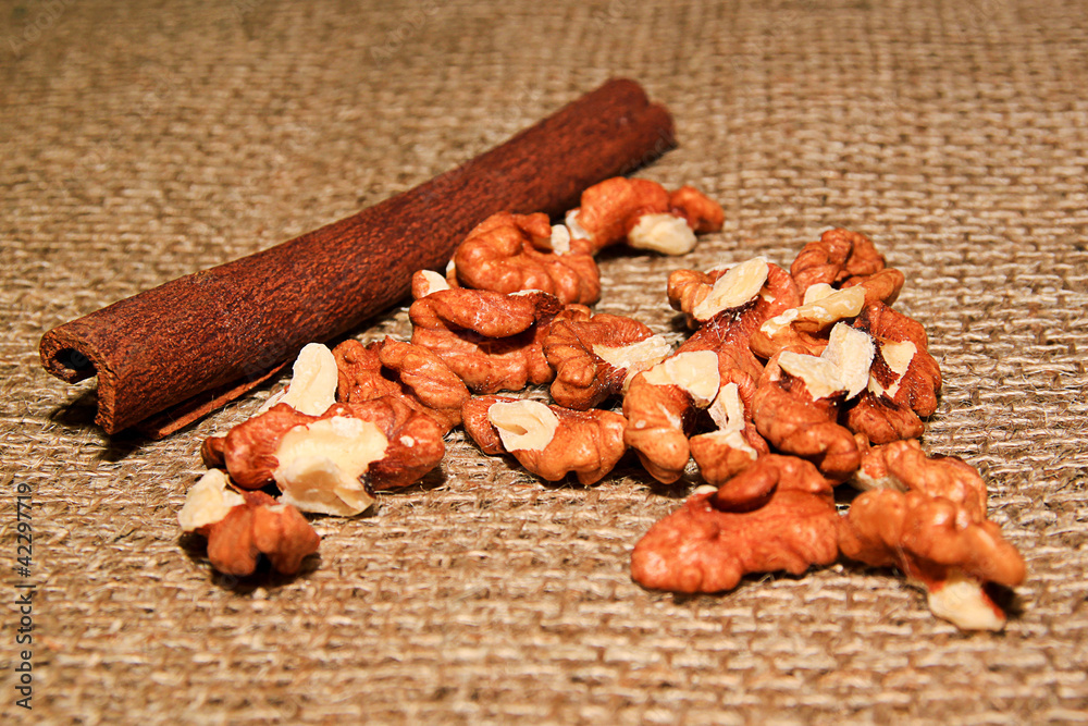 Fototapeta premium Nutts ans canella