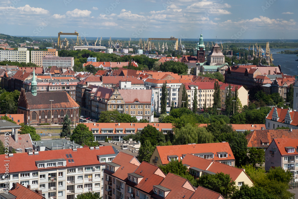 panorama of Szczecin