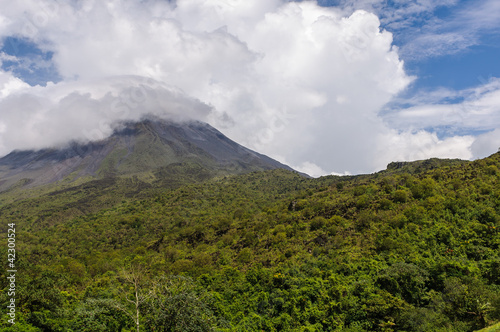 Volcano Arenal on a cloudy day  Costa Rica