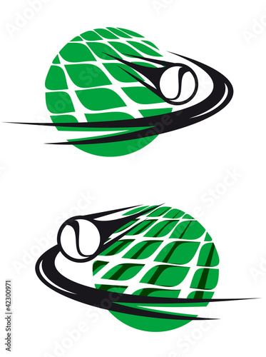 Tennis sports elements