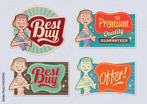Retro Vintage labels