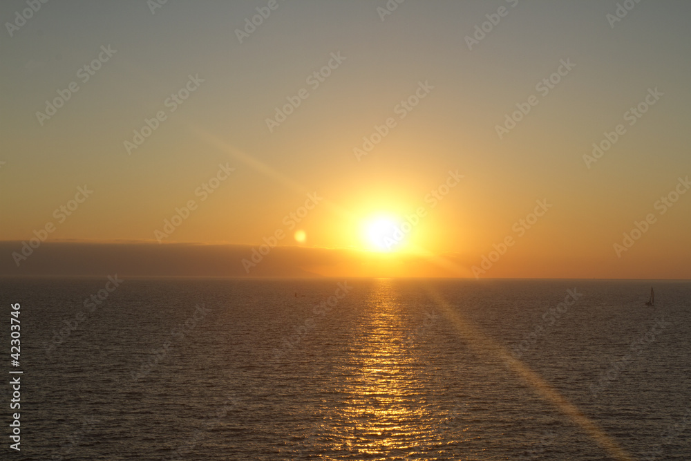 Obraz premium sunset at mazatlan, mexico