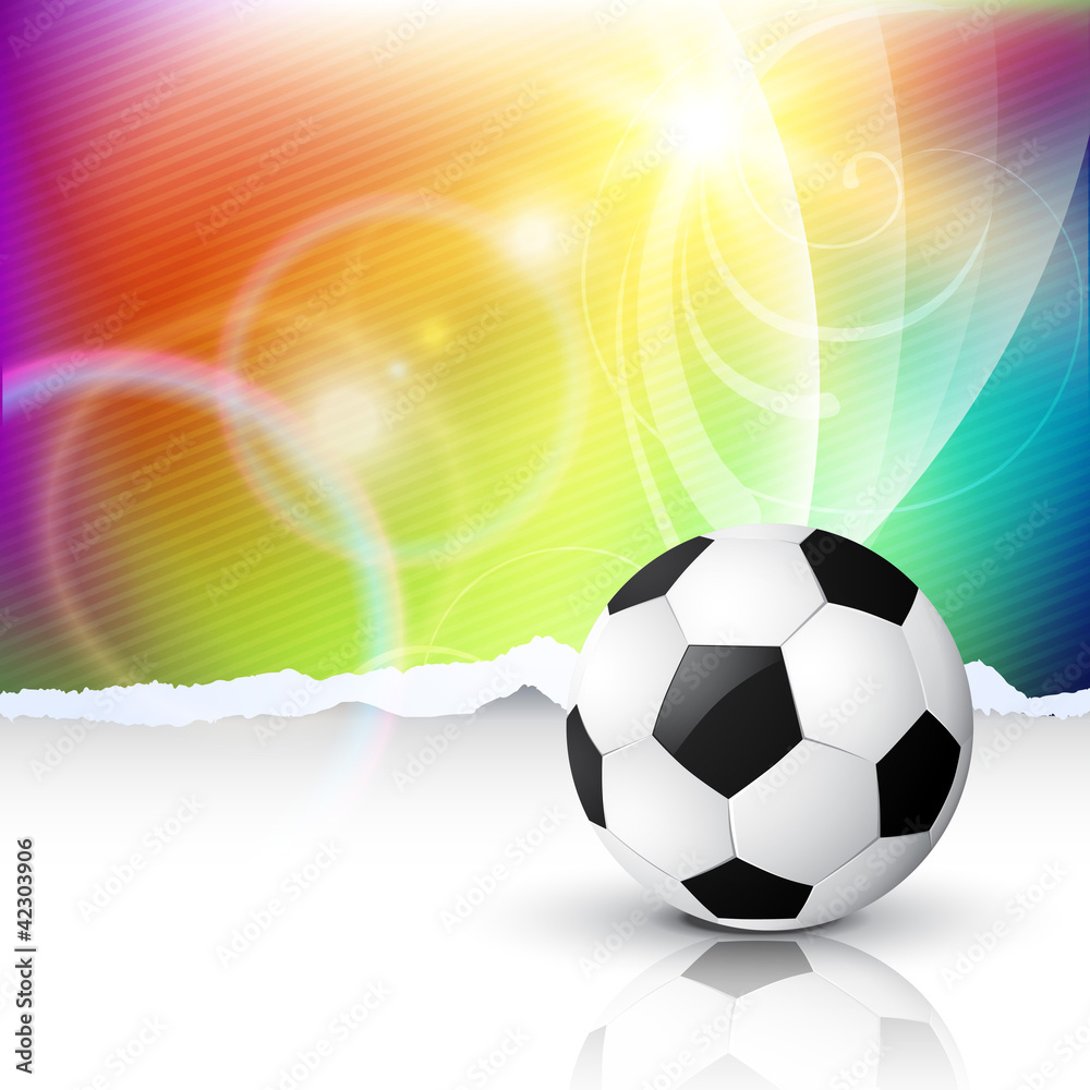 Obraz premium stylish vector football