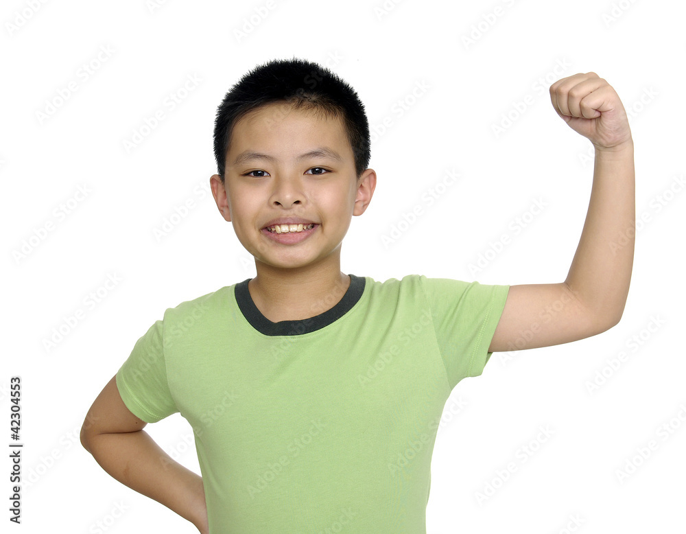 cheerful smiling little boy raised his hands up. cheerful smiling little boy raised his hands up.