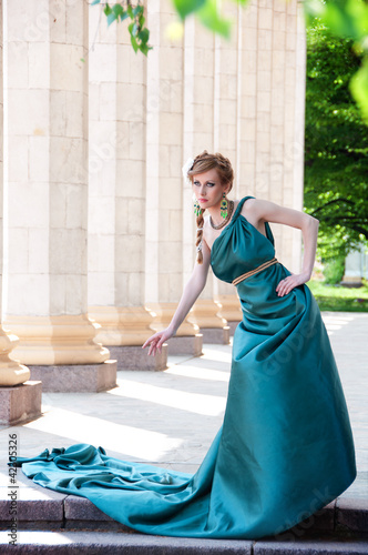 Εκτύπωση καμβά Antiquity. Portrait of attractive beautiful girl in the image of